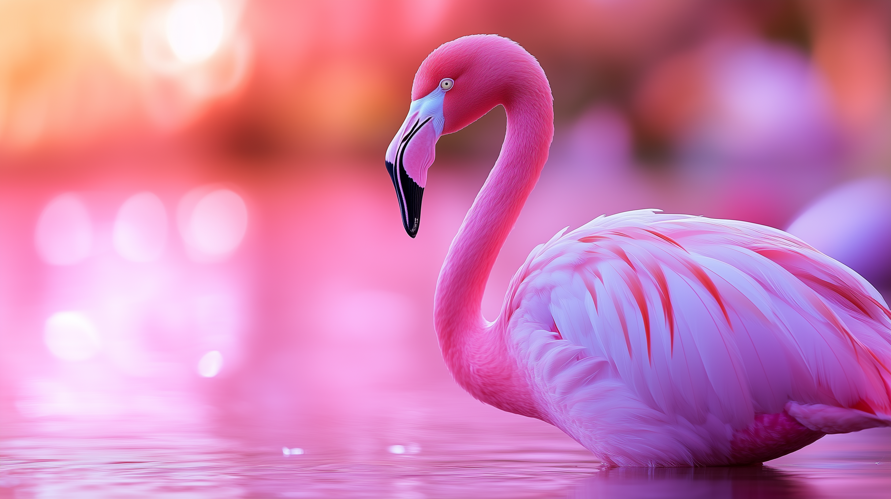 Wallpaper Pink Flamingo